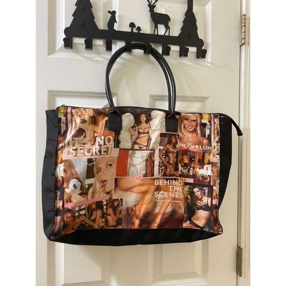 "Behind the Scenes" Victoria's Secret Tote Bag With Black Handles 8 1/2"x13"x5"